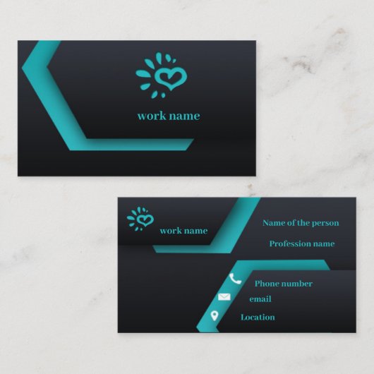 visitekaartje na effecten sjabloon (Voorkant / Achterkant)