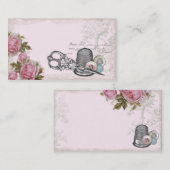 Visitekaartje naaiknopen PINK (Voorkant / Achterkant)