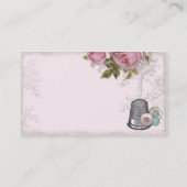 Visitekaartje naaiknopen PINK (Achterkant)