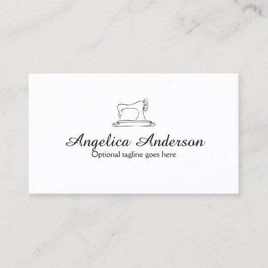 Visitekaartje naaimachine (Voorkant)