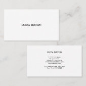 Visitekaartje naam minimalistische stijl. (Voorkant / Achterkant)