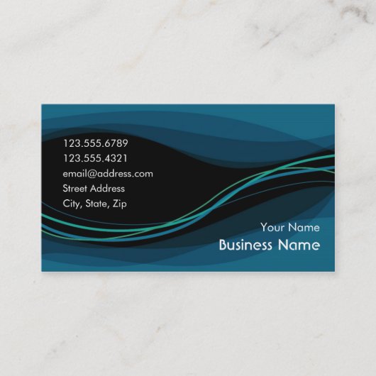 Visitekaartje (nachtblauw) (Voorkant)