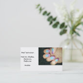 visitekaartje Nail-technicus Afsprakenkaartje (Staand voorkant)