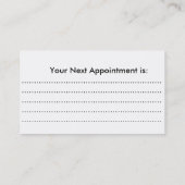 visitekaartje Nail-technicus Afsprakenkaartje (Achterkant)