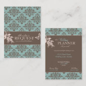 Visitekaartje najaar Damask (Voorkant / Achterkant)