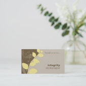 VISITEKAARTJE natuur silhouet bruin geel (Staand voorkant)