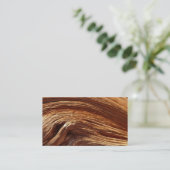  visitekaartje, natuurlijk houteffect visitekaartje (Staand voorkant)