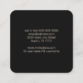 Visitekaartje Nautilus Shell (Achterkant)