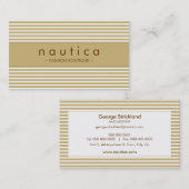VISITEKAARTJE:: nautisch gestreept 17 Visitekaartje (Voorkant / Achterkant)