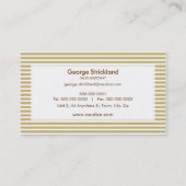 VISITEKAARTJE:: nautisch gestreept 17 Visitekaartje (Achterkant)