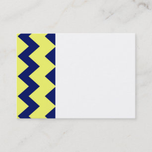 Visitekaartje Navy Yellow Chevrons