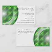 visitekaartje : Neon Green Plastic schijf (Voorkant / Achterkant)