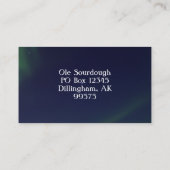 Visitekaartje Noordelijke Lichten (Achterkant)