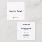 Visitekaartje nostalgisch, oude stijl (Voorkant / Achterkant)