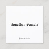 Visitekaartje nostalgisch, oude stijl (Voorkant)