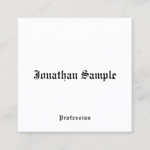 Visitekaartje nostalgisch, oude stijl