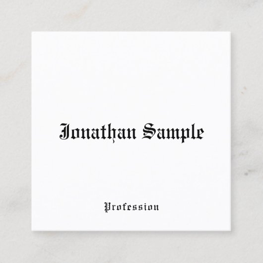 Visitekaartje nostalgisch, oude stijl (Voorkant)