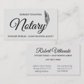 Visitekaartje notarisdienst (Voorkant / Achterkant)