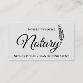 Visitekaartje notarisdienst (Voorkant)