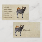 Visitekaartje OKAPI & FEATHERS (Voorkant / Achterkant)