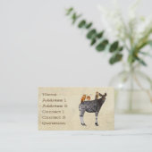 Visitekaartje OKAPI & FEATHERS (Staand voorkant)