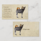 Visitekaartje OKAPI & FEATHERS (Voorkant / Achterkant)