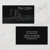 Visitekaartje oliepompeenheid (Voorkant / Achterkant)