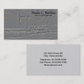 Visitekaartje oliepompeenheid (Voorkant / Achterkant)