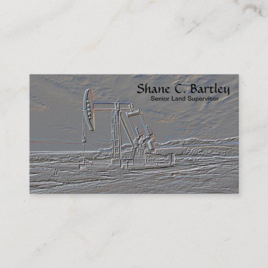 Visitekaartje oliepompeenheid (Voorkant)