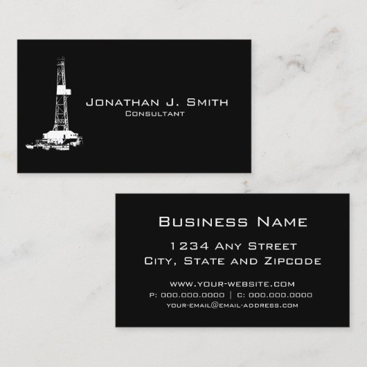  Visitekaartje olievelden (Voorkant / Achterkant)