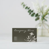 Visitekaartje olijfbladeren (Staand voorkant)