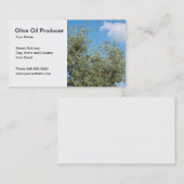 Visitekaartje olijfolieproducent (Voorkant / Achterkant)