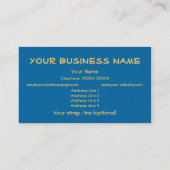 visitekaartje om aan te passen: Golden Daffodils (Achterkant)