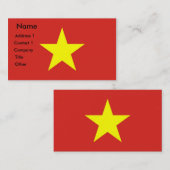 Visitekaartje onder Vietnamese vlag (Voorkant / Achterkant)