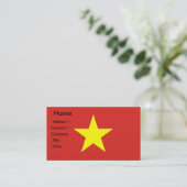 Visitekaartje onder Vietnamese vlag (Staand voorkant)