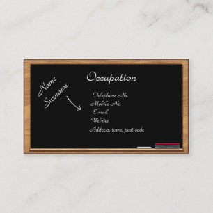 Visitekaartje: Onderwijs en opleiding Visitekaartje