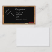 Visitekaartje: Onderwijs en opleiding Visitekaartje (Voorkant / Achterkant)