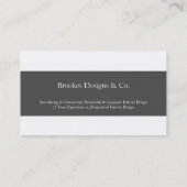 Visitekaartje | Ongeveer |blaas (Achterkant)