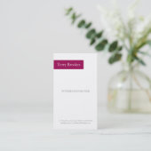 Visitekaartje | Ongeveer II |m (Staand voorkant)