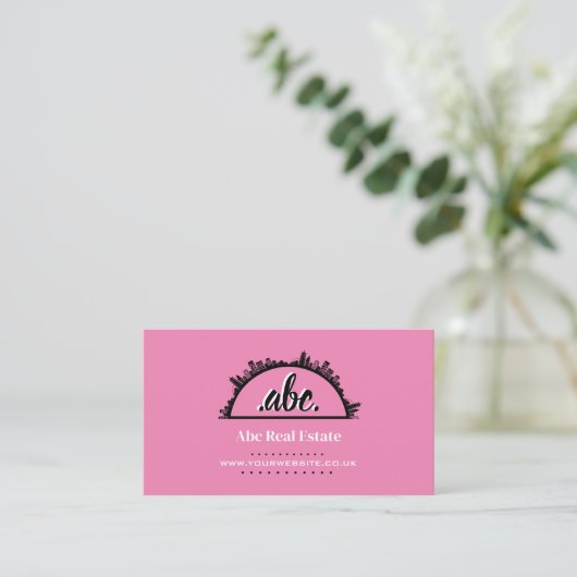 Visitekaartje onroerend goed (Staand voorkant)