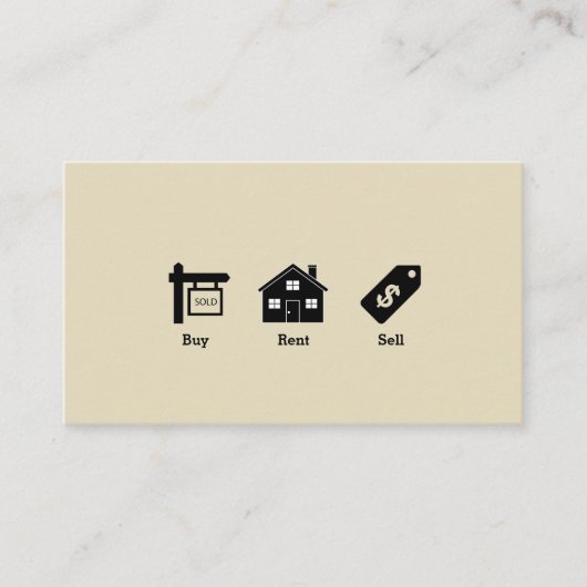 Visitekaartje onroerend goed (Voorkant)