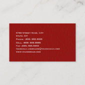 Visitekaartje onroerend goed (Achterkant)