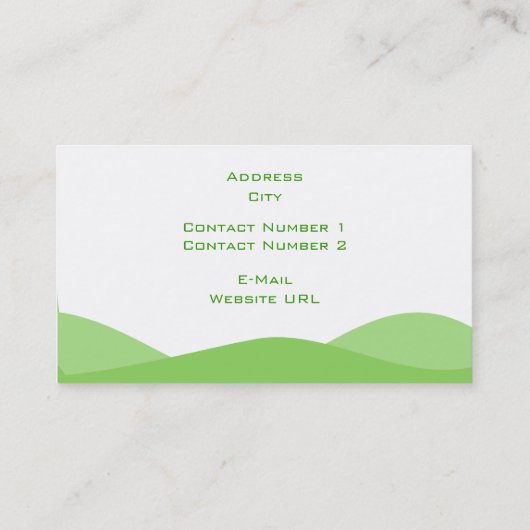 Visitekaartje onroerend goed (Achterkant)