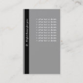 Visitekaartje onroerend goed (Achterkant)