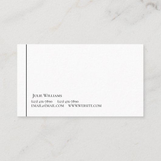 Visitekaartje onroerend goed (Achterkant)