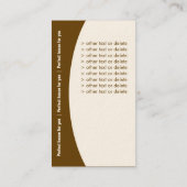 Visitekaartje onroerend goed (Achterkant)