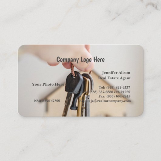 Visitekaartje onroerend goed (Voorkant)