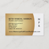 Visitekaartje onroerend goed (Achterkant)