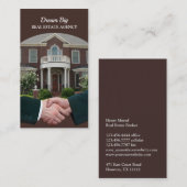 Visitekaartje onroerend goed (Voorkant / Achterkant)