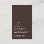 Visitekaartje onroerend goed (Achterkant)